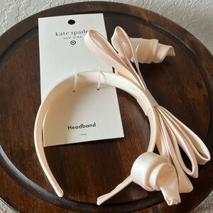Kate Spade:Cream Headband with Bow